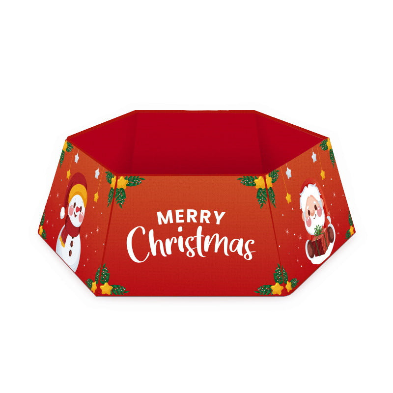 Wholesale Fabric Christmas Tree Skirt Base decoration Props